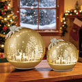 Bolas de Natal 360° Giratórias com LED – Kit com 2 Unidades